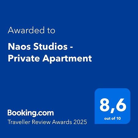 Naos Studios - Private Apartment Kávos Exterior foto
